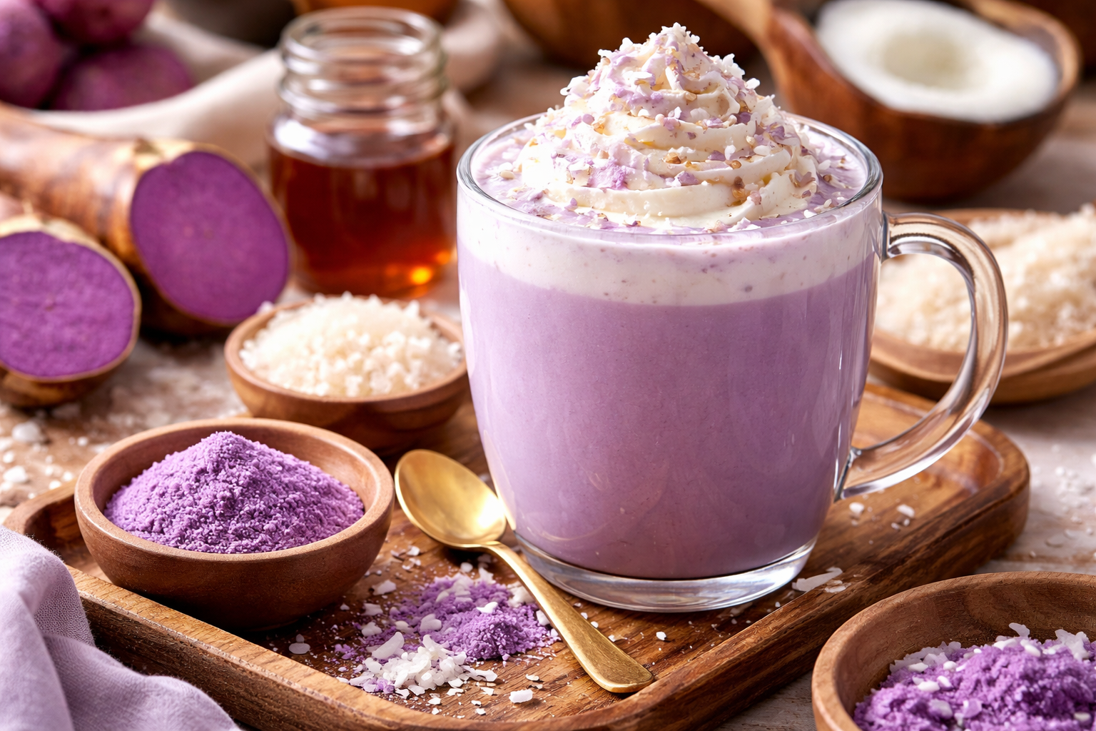 ube latte poudre