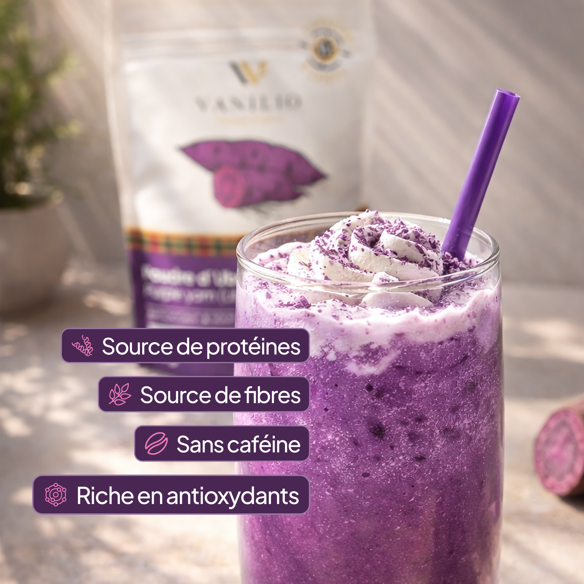 Poudre d’Ube 100% Dioscorea alata